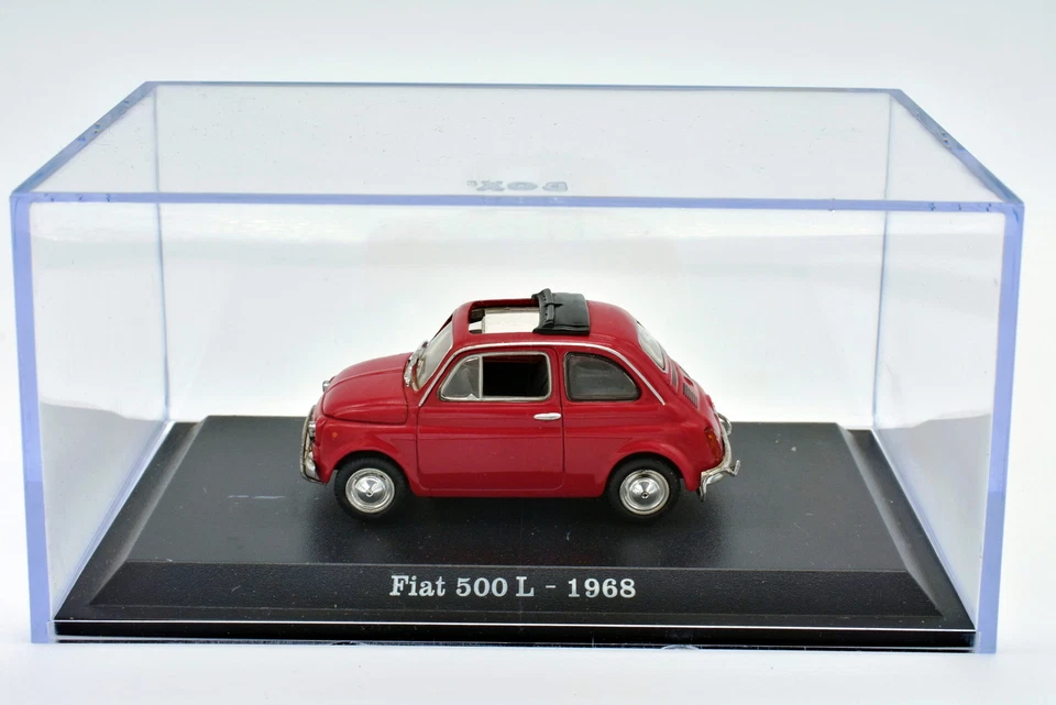 Modellino auto scala 1:43 FIAT 500 L rosso diecast collezione modellismo norev - Immagine 2 di 4