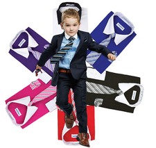 Berlioni Italy Boys Two Toned Kids Toddlers Dress Shirt With Tie  Hanky Set