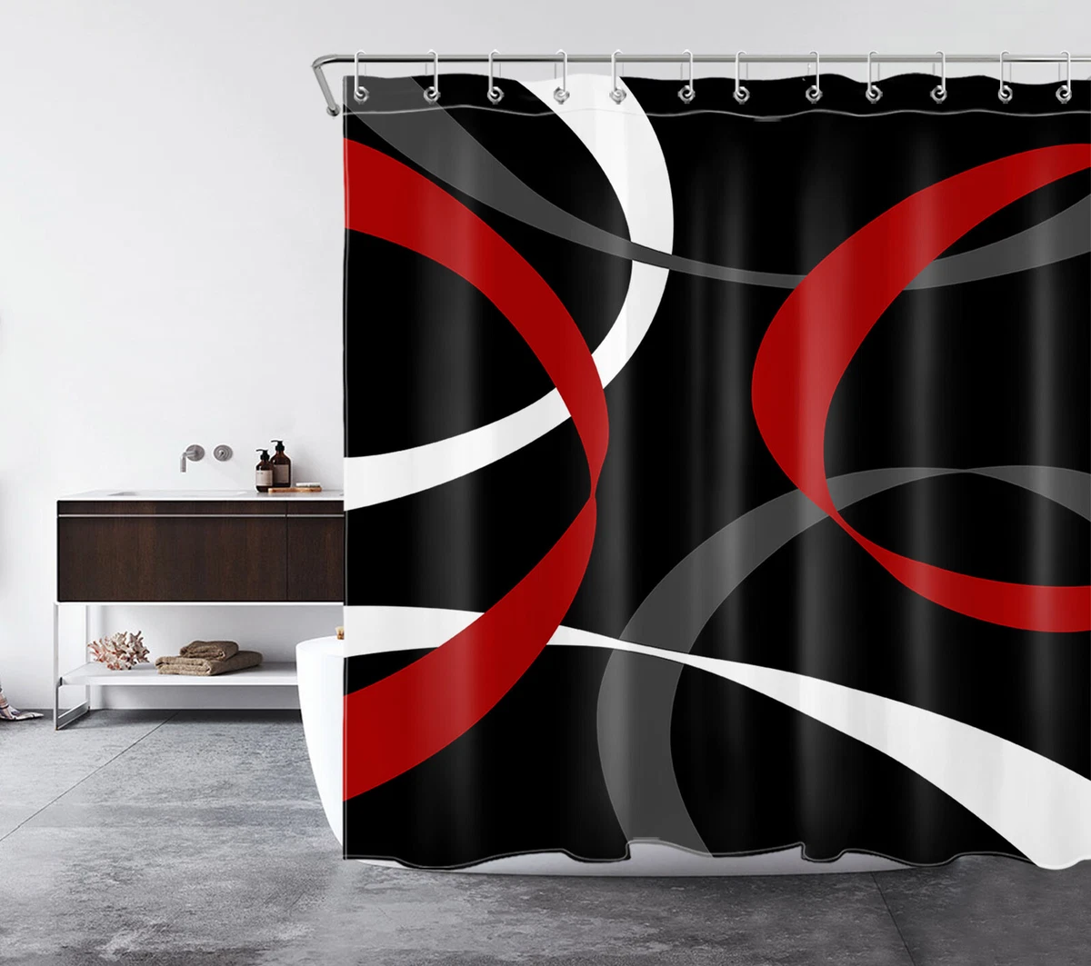 Louis vuitton diamond luxury bathroom set shower curtain style 21