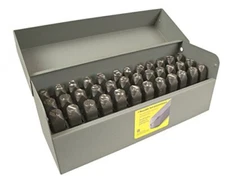 CH Hanson 20625 3/16" 36 Pc General Purpose Letter & Figure Steel Stamp Set