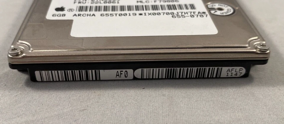 Apple/IBM Travelstar DARA-206000 LAPTOP HHD 6.0GB ATA/IDE 2.5" Tested & Wiped - Image 4 of 4