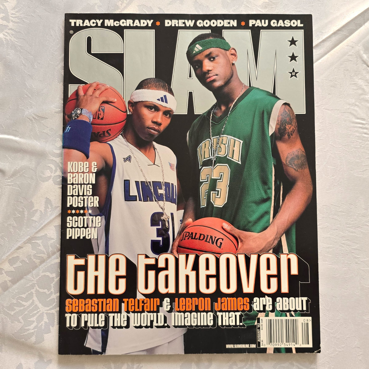 SLAM Magazine No. 62, Aug 2002 - LeBron James & Sebastian Telfair