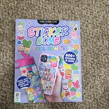Kaliedoscope (Hinkler) Sticker Bomb "Cool Kawaii" (Hard Cover) Stickers + Book