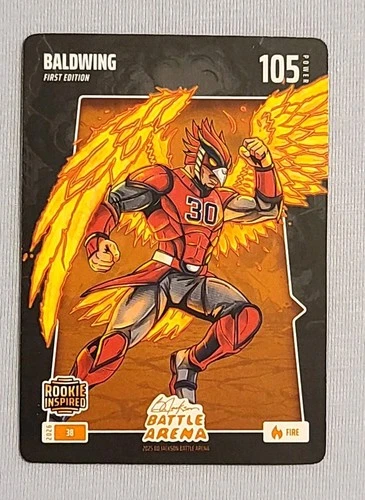 Drake Baldwin BALDWING Fire Rookie 2026 Bo Jackson Battle Arena Card #38 Braves