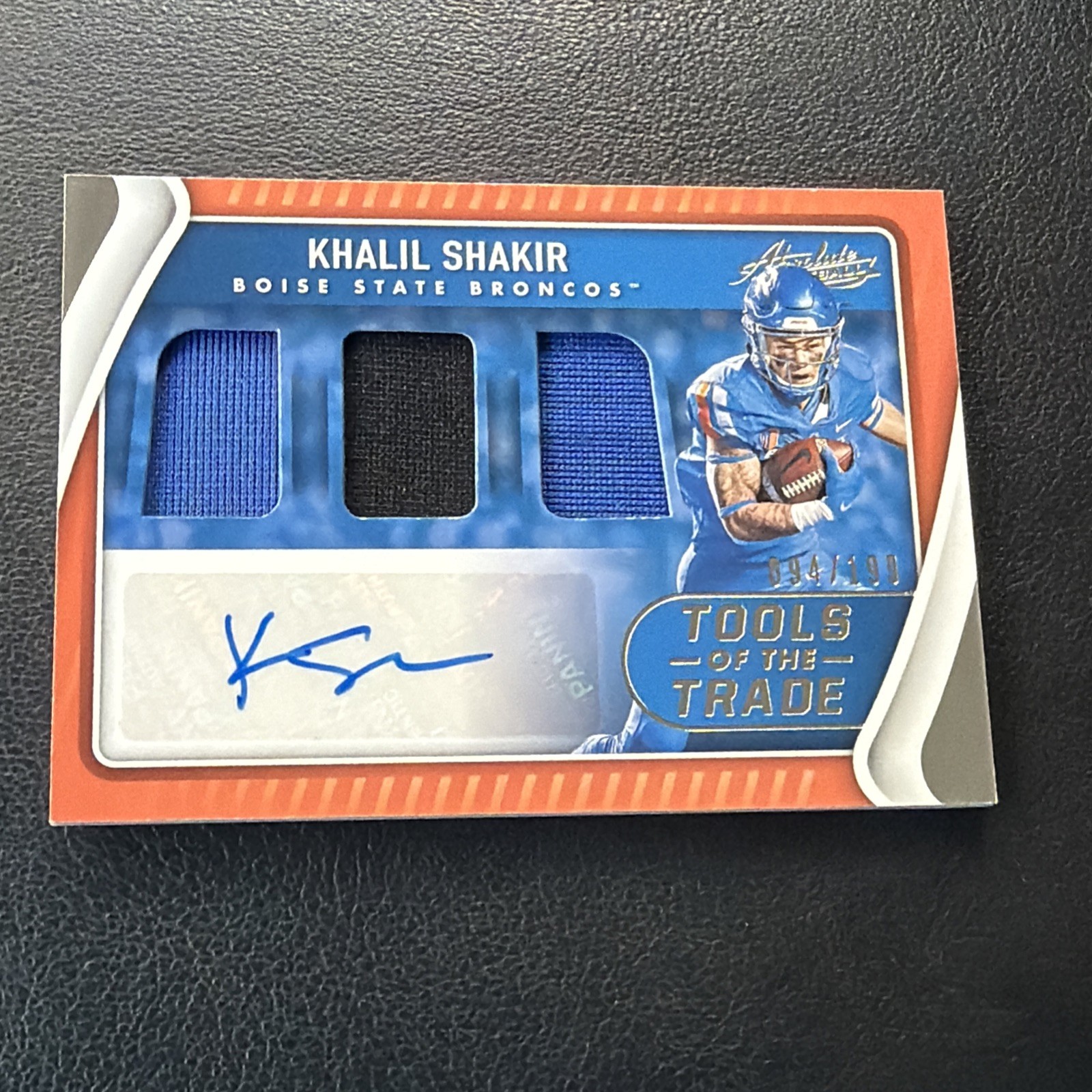 Khalil Shakir Panini Chronicles Draft Picks Absolute Tools of the Trade Triple Jersey Autograph #TTTKHS Base