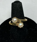 Vintage Sarah Coventry "Pearl Duet" (1965) Ring