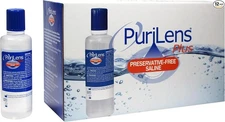 Puri-Lens Preservative Free Saline Solution Safe for Sensitive Eyes (12 Bottles)