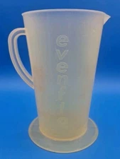Vintage Evenflo Yellowish Plastic Pitcher 32 oz / 4 cups RARE Hard Too Find