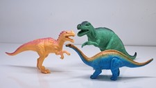 Dinosaur Figure Toy Orange  Allosaurus Green  Brontosaurus