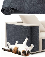 Heavy-Duty Cat Scratch Couch Furniture Protector, Adhesive Cat Scratch Pad De...