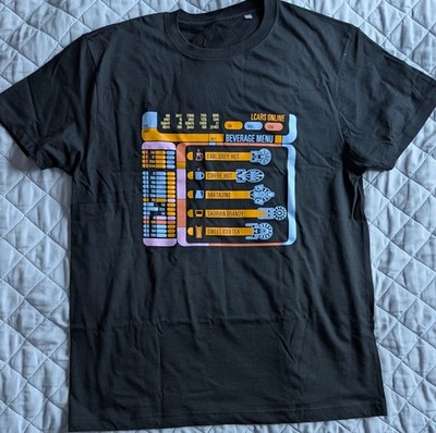 Star Trek The Next Generation T-Shirt - Captains Drinks Größe M