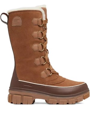 Sorel Torino II Tall Camel Brown Suede Fur Lined Waterproof Snow UK 6