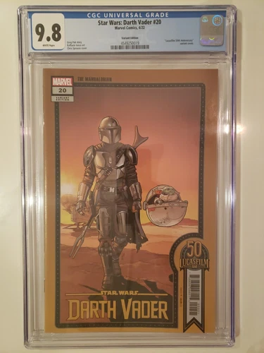 Star Wars Darth Vader 20 Sprouse Variant CGC 9.8 Marvel Comics 2022 Mandalorian