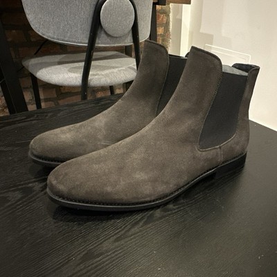 Thursday Men s Shadow Suede Chelsea Ankle Boots Pull-On Round Toe US 11.5