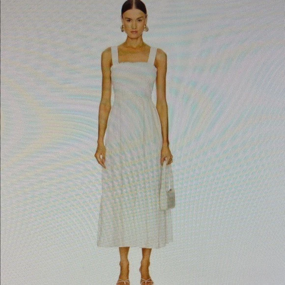 knee length dresses for ladies Sanne Midi Dress Oatmeal main image 0