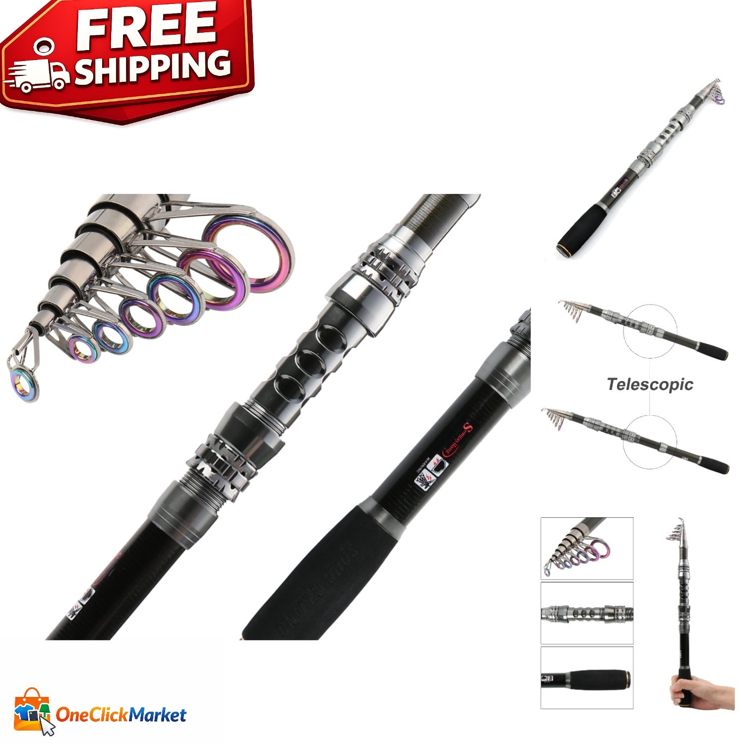 All-In-One Telescopic Fishing Rod and Reel Set - Perfect for