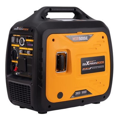 Quiet 65dB Gas Generator 5000W Peak 3800W Running Digital Display RV Ready