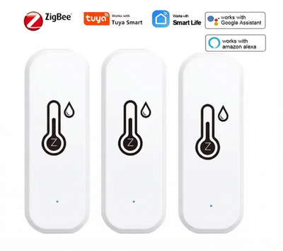Smart Hygrometer Wifi Zigbee Thermometer Luftfeuchtigkeit App Alexa Google
