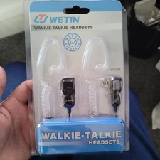 2 Pack 2-Pin Walkie Talkie Earpiece Headset Earphone for BAOFENG/BAOJIE/WEIERWEI