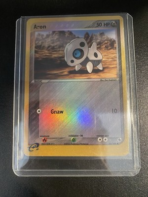 Pokemon TCG Aron 50/109 EX Ruby Sapphire Reverse Holo Common 2003 - LP/MP