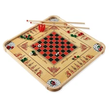 Carrom Board Game Set — Large Board Games for Adults & Children — Ov