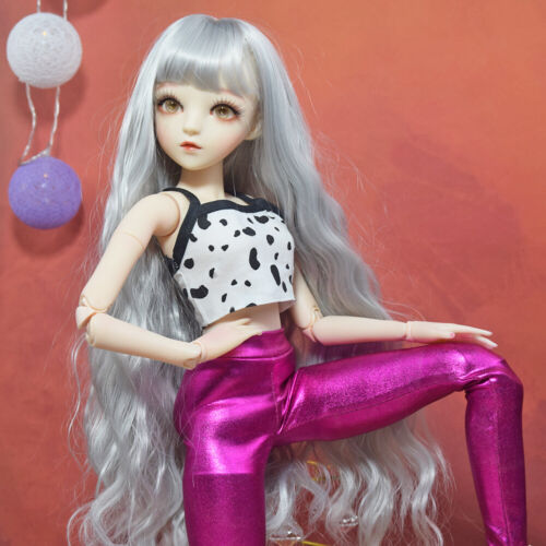 60cm Height Girl Doll Toy Green Eyeballs Changeable Vest Pants Shoes Removable - Picture 6 of 21