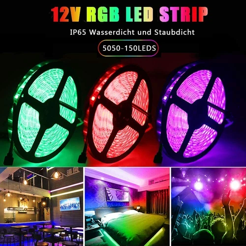 Tira LED 5m 12V 24V Regulable RGB RGB+WW RGBW RGBWW SMD5050 IP65 Tira Banda - Imagen 20 de 37