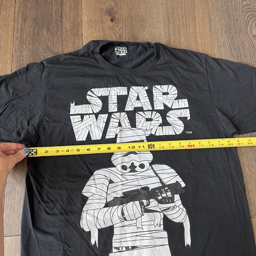 Star Wars Mummy Storm Trooper Halloween Black Tshirt Adult L - Picture 4 of 6