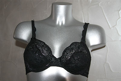 Luxurious Black Lace Bra Lise Charmel 85 B Us 32B Value 115 