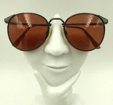 Vintage Rem Daniel Hunter Antique Bronze Metal Round Sunglasses FRAMES ONLY