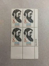 Scott # 1446 - US Block Of 4 - Sidney Lanier - 1972 8c