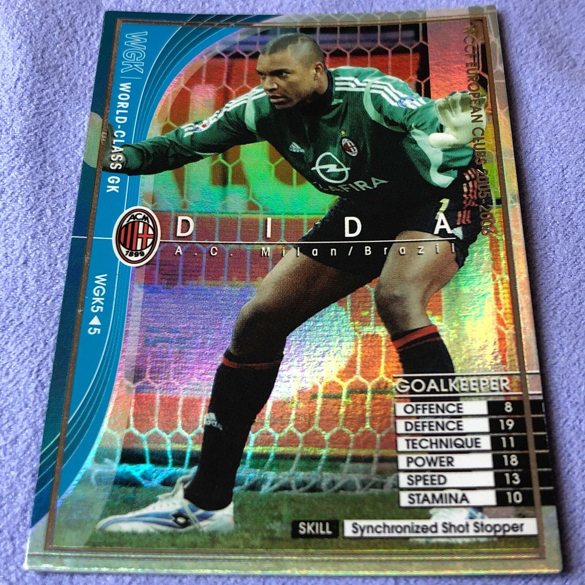 WCCF DFシリーズ 2005-2006 WCCF 2005-2006 - Panini - GK WGK5/5 Dida - A.C. Milan - #0030 | eBay