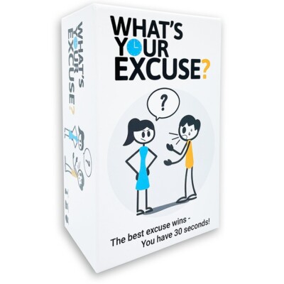 What's Your Excuse? The Hysterical Party Card Game About Giving Excuses Ages 14+