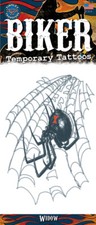 Tinsley Transfers Widow Biker Temporary Tattoo FX