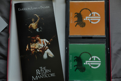 Emerson Lake & Palmer サイン入りCD Emerson ,Lake & Palmer Return of The Manticore 4-CD Set