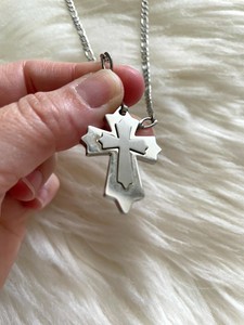 Stainless Steel Cross Pendant Necklace 