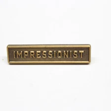 Impressionist Pin Brass Tone Lapel Enamel Collectible