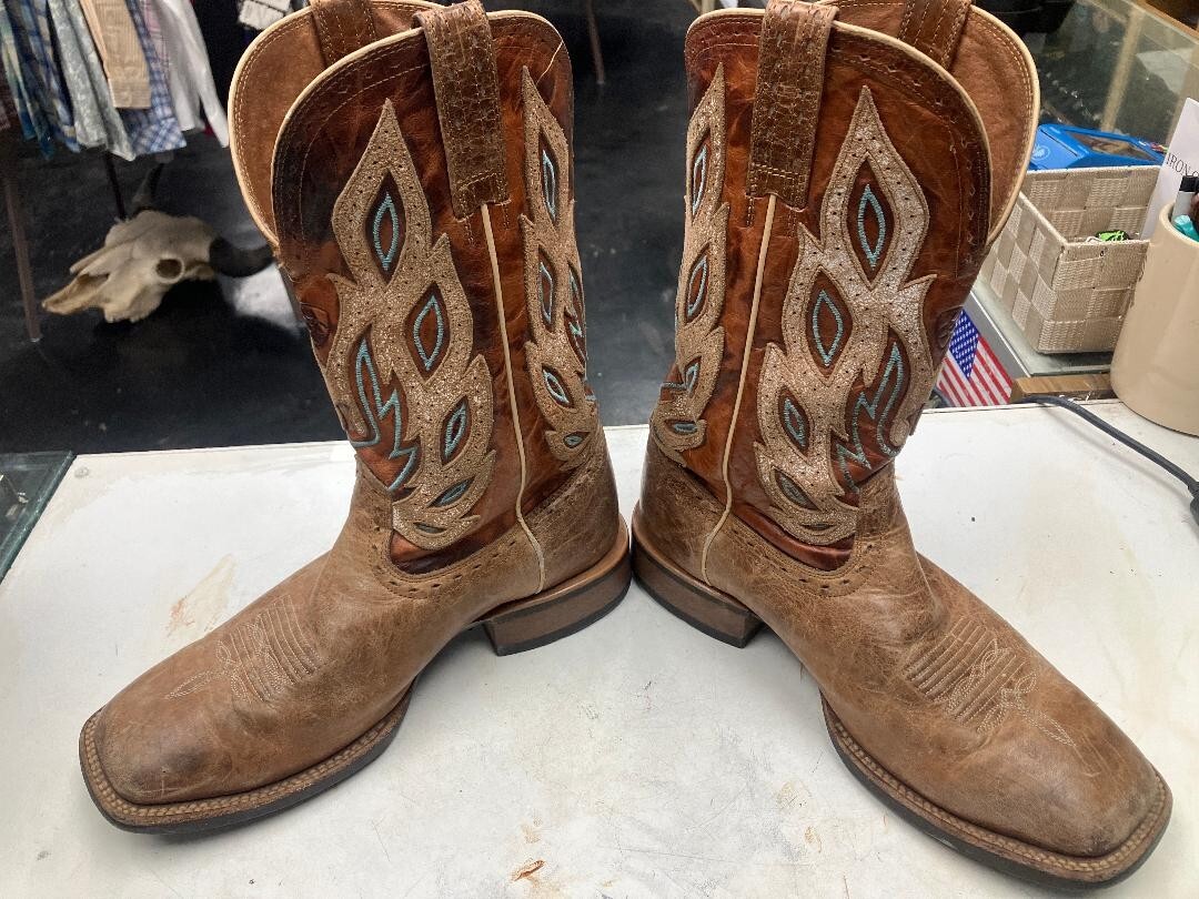 Ariat 10010271 Nighthawk Beasty Brown/Teal Punchy Square Toe