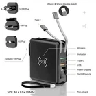 Wireless Power Bank 10000mah Travel Adapter Charger with AU UK EU US KR Plugs