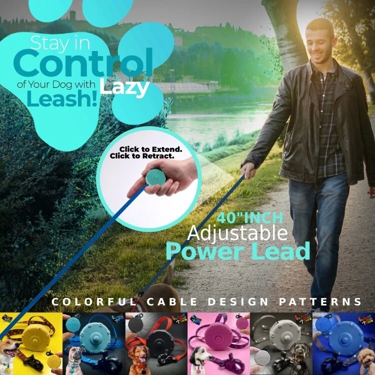 Cute Color Bubbles Mini Dog Leash +Freebie (2) Adjustable Clip-On Miniature Lead - Image 3 of 4