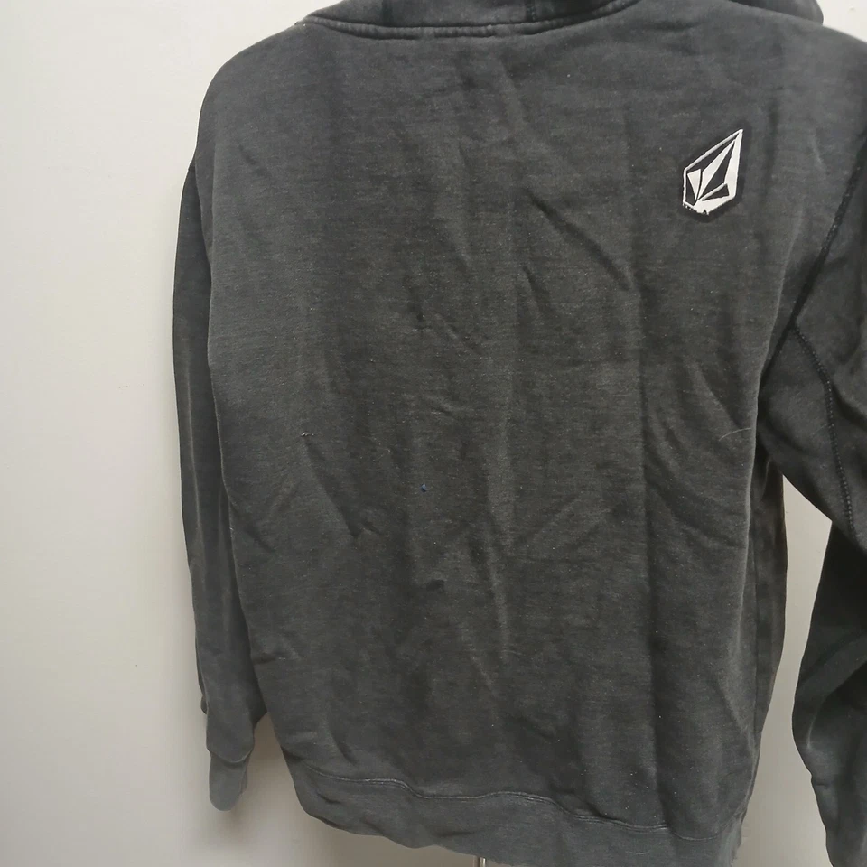 Vintage Volcom Embroidered Stone Full Zip Sweatshirt Charcoal Jacket Sz Small - Image 4 of 4