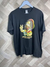 Amsterdam High Again Marijuana Weed  T-shirt Homer Simpson XL