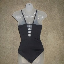 So Danca Santa Constancia Black Cami Leotard Leo V-4676LE Size LA Large L Adult