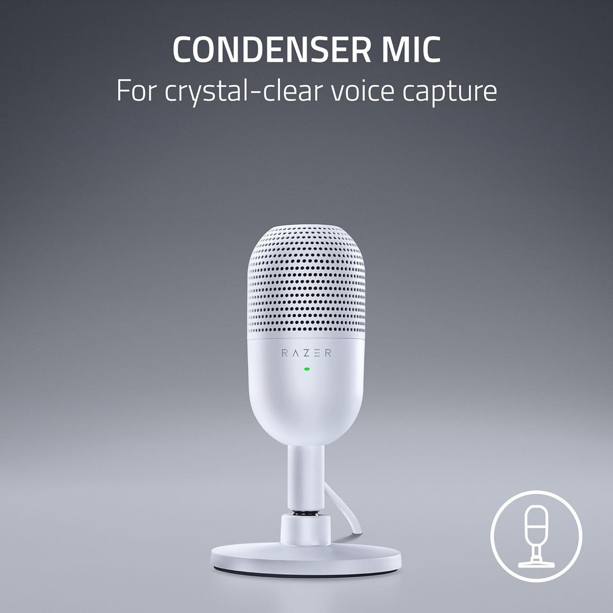 Razer Seiren V3 Mini （White） Amazon.com: Razer Seiren V3 Mini USB Microphone: Condenser