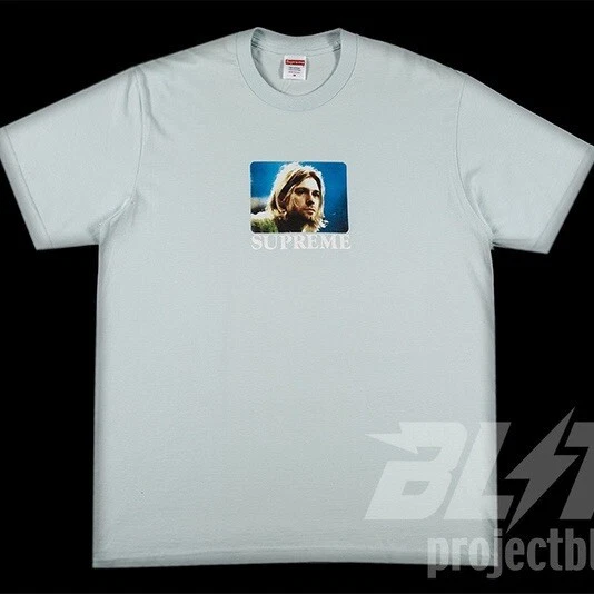 TEE SHIRT SS23 SUPREME KURT COBAIN BLEU PÂLE TAILLE S SMALL 2023