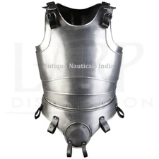 Medieval Armor Cuirass Breastplate Gothic Chest Plate 18GA Steel Larp Costume