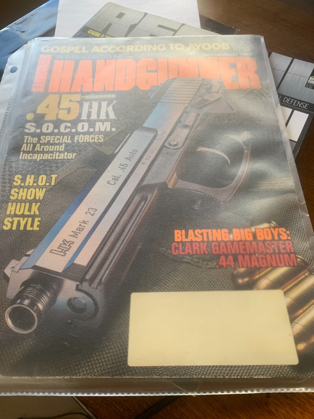 American Hand Gunner Magazine July/August 1997 & Concealed Carry Guns