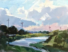 IGOR KOROTASH "RIVER" | ORIGINAL ACRYLIC/CANVAS | 20X25" | OTHERS AVAIL GALLART