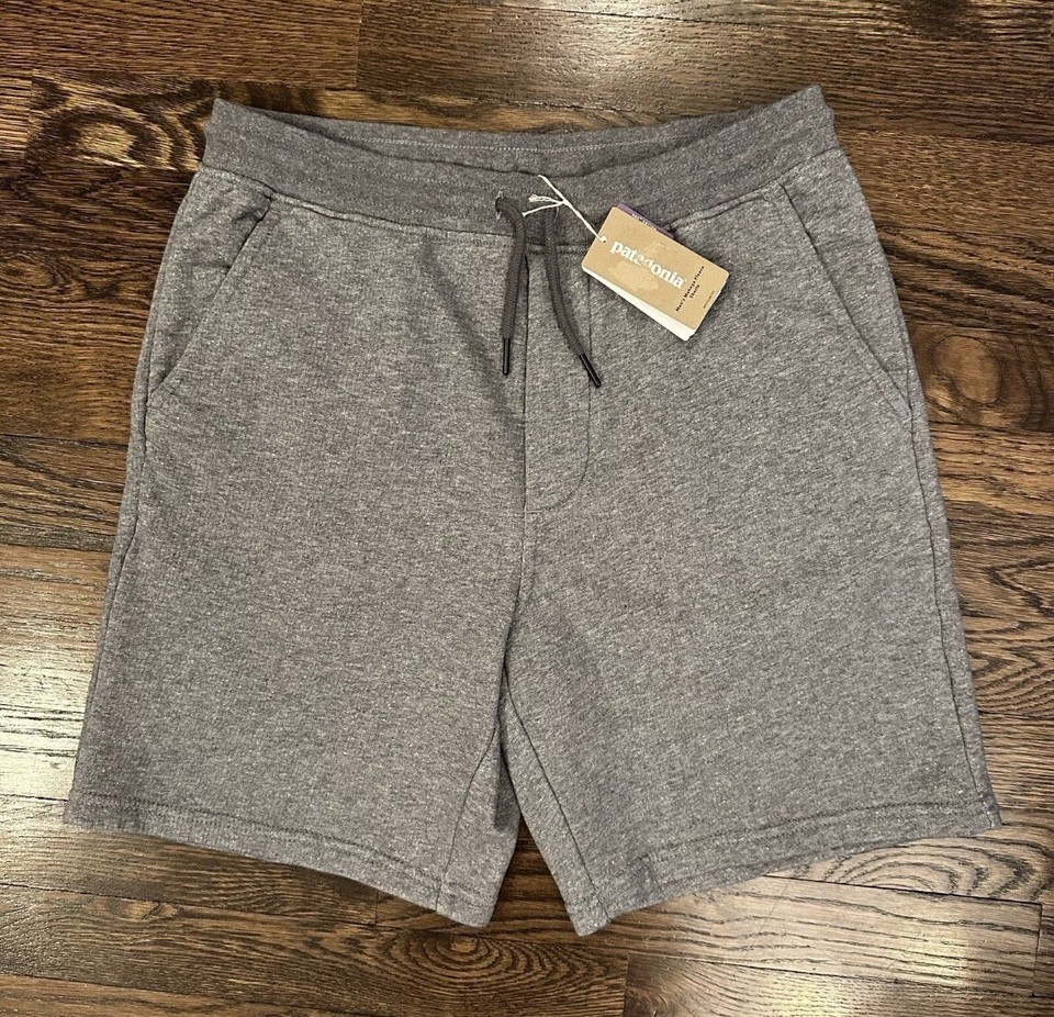 New Mens Patagonia Mahnya Fleece Gray Sweat Shorts Size Small Shorts eBay