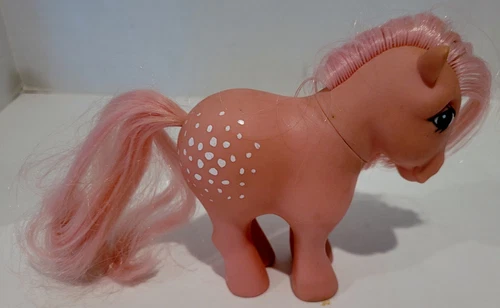 Vintage My Little Pony 1982 Cotton Candy Hasbro Pink MLP Gen One G1~4 1/2" ~EUC